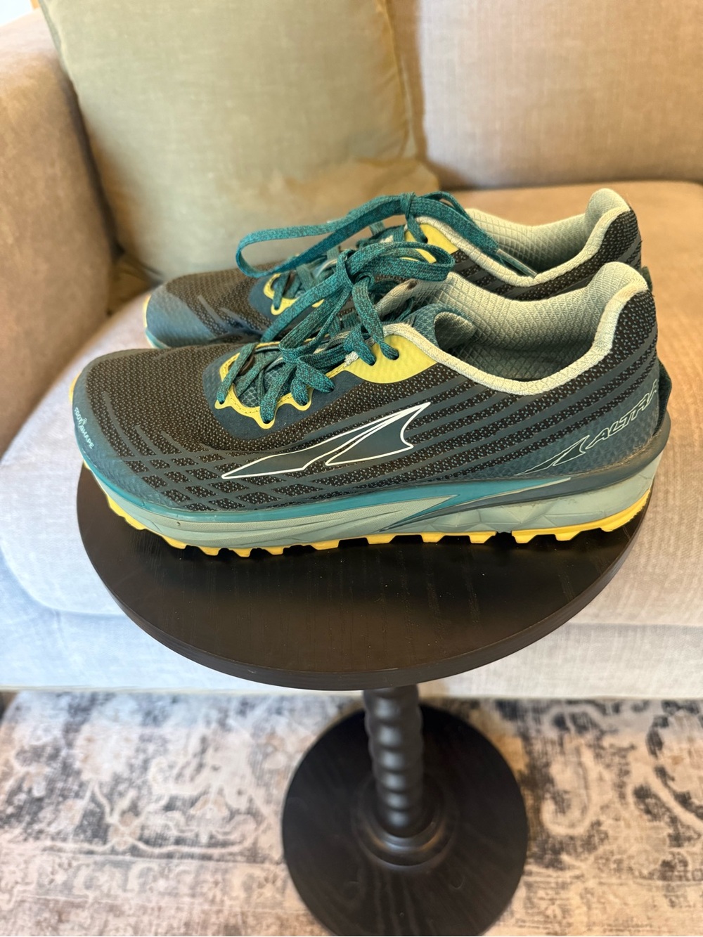Altra Timp 2 Trail Running Shoes Womens Size 8.5 Teal/Lime Zero Drop